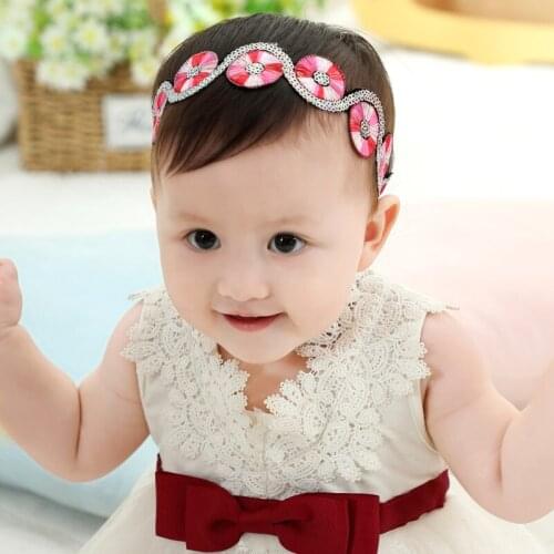 Newborn Baby Embroidery Headband for newborn babies photo shoots Baby girl 1st Photos Cute Colorful hair accessories HB409S