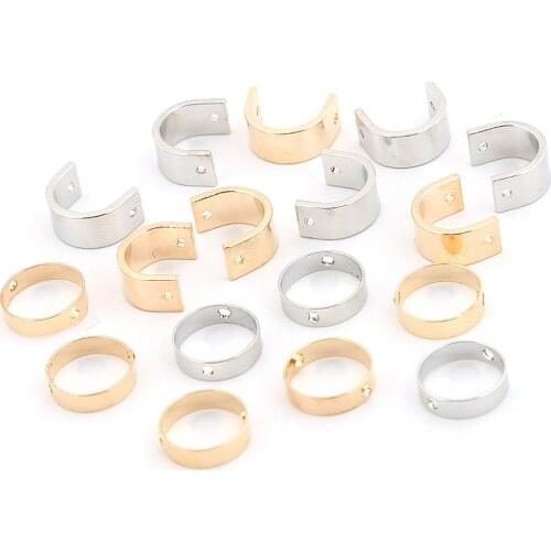 Pure Copper Simple Style Geometric Broken Ring DIY Handmade Stud Earrings Pendant Ear Rings Kit Accessories jewellery making