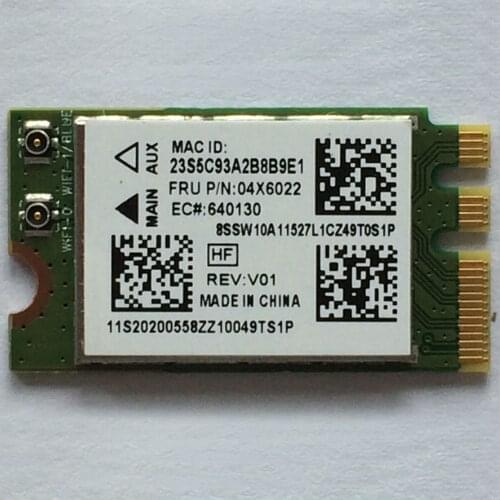QCNFA335 WiFi + BT 4.0 M.2 Wifi Card For Lenovo Y40 Y50 B50 E10-30 Series,FRU 04x6022 20200558