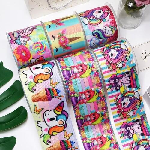 DIY Handmade Materials Printed Grosgrain Ribbon 50 Yard Per Size 35605