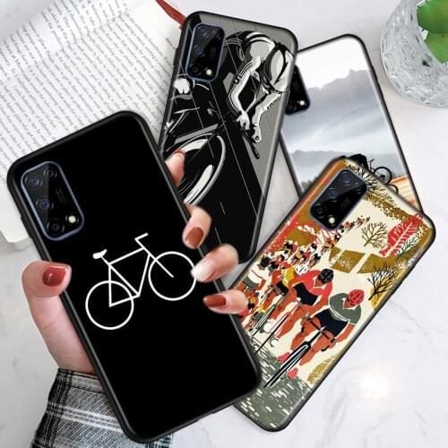 BIKE CYCLING For Realme V15 X50 X7 X3 superzoom X2 C17 C11 C3 7i 7 6i 6S 6 5 Narzo 20 5G Pro Soft Phone Case