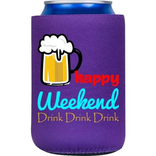 Tough Foam Full Color Can Cooler Beer Drink cooler as gifts party Wedding birthday or marriage anniversary celebration