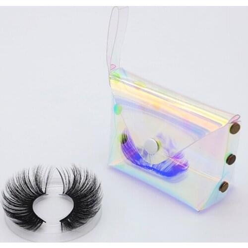 10/20/30/50pcs New Arrived Wholesale Bulk PU Laser Packaging for 25mm Soft Lashes Empty Case with Transparent Tray