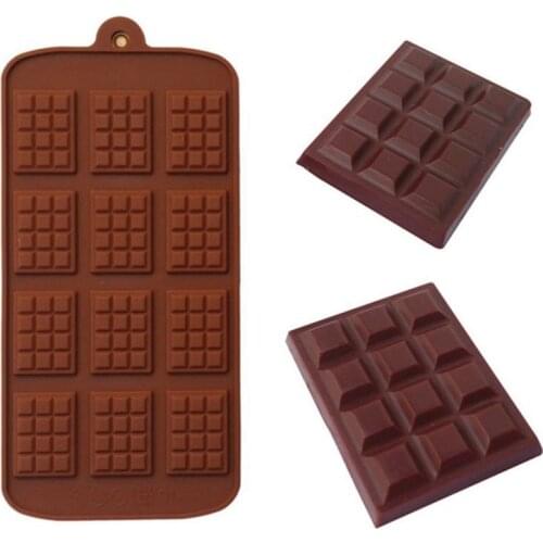 12 Cavity Silicone Mold For Cake Pastry Baking Chocolate Candy Fondant Bakeware Waffle Dessert Mould DIY Decorating Cake Tools