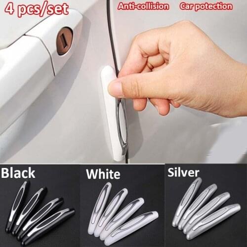 4 Pcs / Set Anti-Collision Scratches Universal Car Door Side Protector Bumper Strips Car Protection