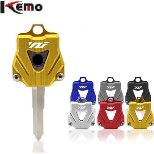 For Yamaha YZF R15 YZF 600R 750R 1000/R Moto Decoration Key Cover Creative Dedicated Styling DIY Motorcycle CNC Aluminum Key Cap