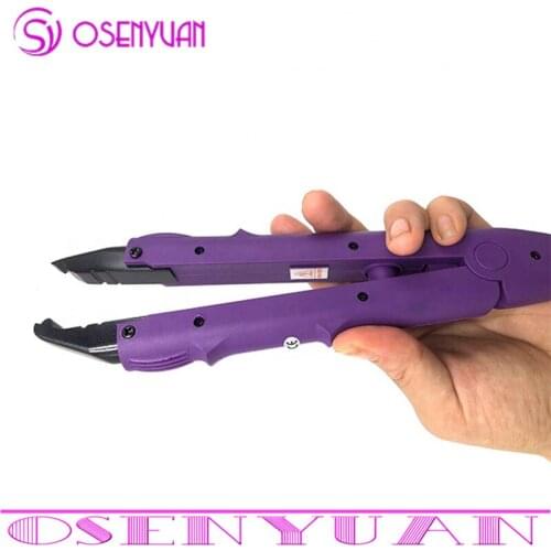 Black/Pink Hair Extension Wand Iron Keratin Bonding Salon Tools Temperature Control Flat Plate Fusion Heat Connector Machine
