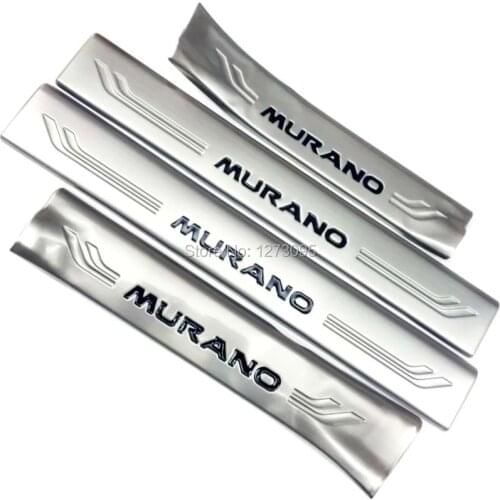 For 2015-2020 2021 Nissan Murano Z52 Stainless Interior Door Sill Scuff Plate Kick Pedal Step Cover Protector Trim Car Accessory