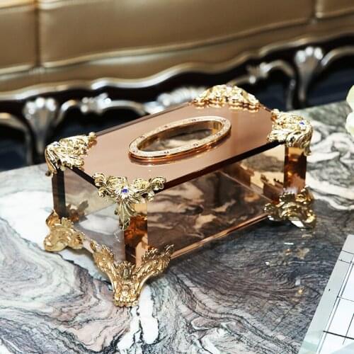 Crystal Toilet Portable Tissue Boxes Bathroom Desktop Roll Paper Rack Luxury Birthday Presents Wedding Gifts Free Shipping