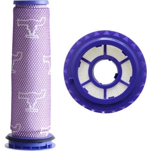 Post filter and pre-filter filter kit for Dyson DC41, DC65, DC66 animal filters; HEPA compatible replacement parts #920769-01