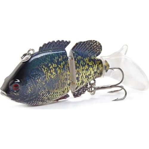 FTK 13g 2 Segment Sinking VIB Hard Fishing Lure 7.5cm Multi Jointed Swimbait Hard Bait Vibration Wobbler For Bass Pike Crankbait