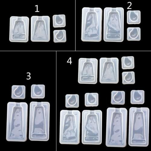 Squeezed Pigment Paint Tube Pendant UV Epoxy Resin Silicone Mold Jewelry Tools