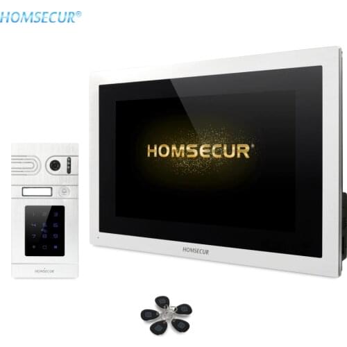 HOMSECUR 4 Wire AHD Hands-free Video Door Phone Intercom System with Recording & Snapshot BC071HD-S+BM114HD-S