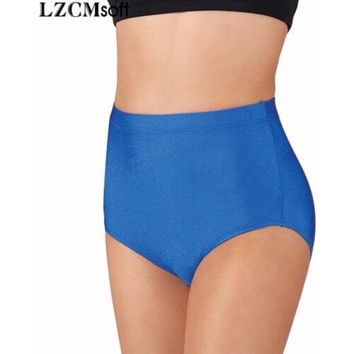 LZCMsoft Womens Spandex Dance Shorts Black Ballet Workout Exercise Shorts Dance Bottoms Dancer Girls