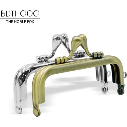 10pcs/lot 8.5cm New mini Coin Purse Frame DIY Metal Purse Frames Bag Parts Non-porous Frame Accessories for Bags