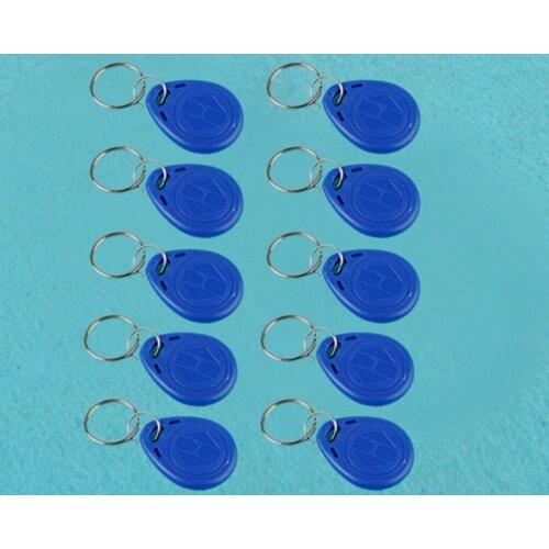 100 pcs 125 khz rfid key fobs LF rfid keyfobs EM4100 ID key tag 5 cm read distance waterproof keyfobs