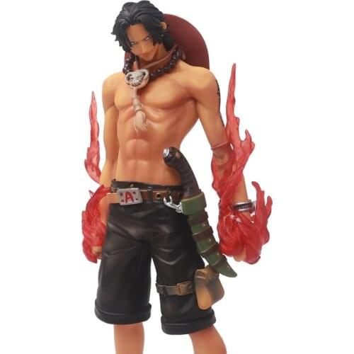 25cm Anime One Piece Portgas·D· Ace PVC Action Figure Figurine Resin Collection Model Toy Doll Gifts model Cosplay