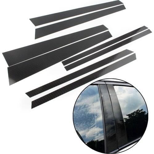 Car Window B-Pillars Moulding Trim Cover For BMW X5 2014 2015 2016 2017 2018 Carbon Fiber Auto Accessories