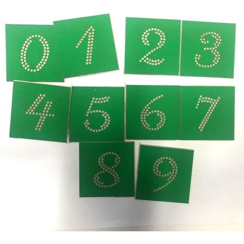 Numbers numbers 1 2 3 4 5 6 Hotfix Rhinestone heat press transfer motif sticker stencil paper card board templet mold craft tool