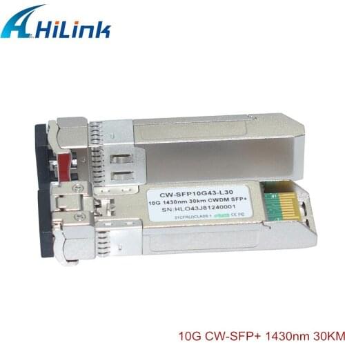 Hilink Gigabit Ethernet 10G CWDM SFP+ Optical Transceivers 1430nm 30km