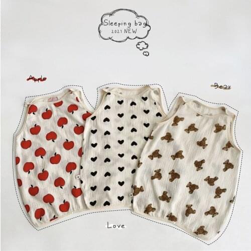 Newborn Baby Clothes Sets Summer Fashion Sleeveless Shirts Tops+Shorts Lovely Cartoon Thin Cotton Infant Kid Casual 2Pc Outfits