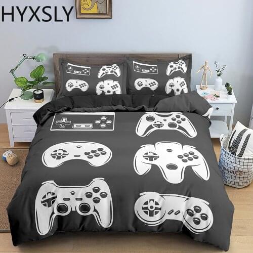 Kids Game Cartoon Bedding Set Gamepad Gaming Boys Gift 3d Duvet Cover Sets Comforter Bed Linen Twin Full Queen King Single Size