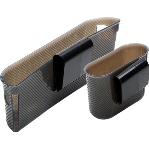 LEEPEE Organizer Phone Charger Cradle Garbage Mesh Card Phone holder Door Side Hanging Pocket Trash Bin Car Storage Box