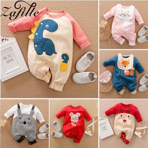 ZAFILLE Cute Clothes For Newborn Cotton Cartoon Crawlers for kids Unisex Baby Girl Romper Jumpsuit For Girls Childrens Overalls