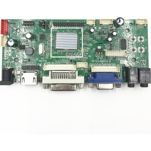 LCD controller board Built-in Jump Cap program support HDMI-compatible DVI for 15.6 inch 1366X768 LVDS LCD panel AUO B156XW01 V0