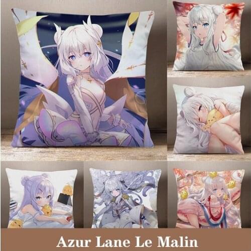 Anime MNF Le Malin Azur Lane Cartoon Peach Skin Dakimakura Plush Stuffed Throw Pillow Bed Sofa Cushion Cosplay