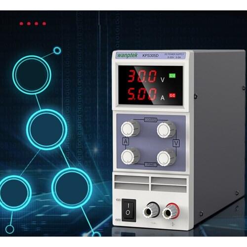 KPS305D Adjustable Mini Switch DC Power Supply Output 0-30V 0-5A AC110/220V