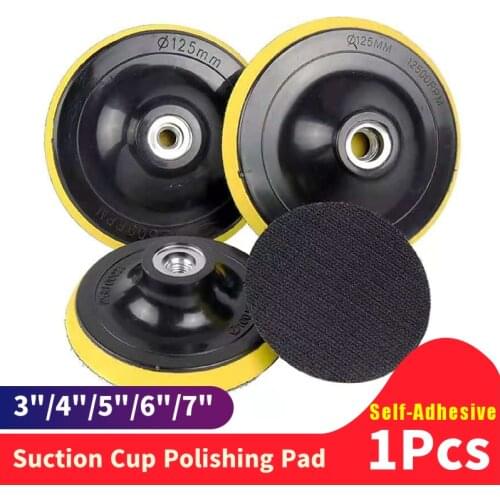 Self-Adhesive Plastic Suction Cup Polishing Pad 3"/4"/5"/6"/7" Sandpaper Polishing Disc Electric Polishing Machine Angle Grinder