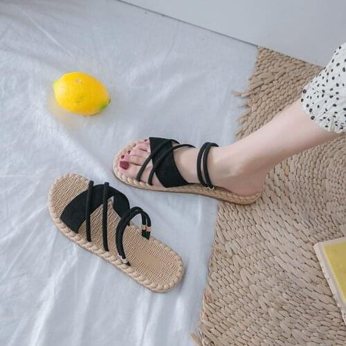 Summer Shoes Woman Sandals Flat Sandalias Thin strips Gladiator Beach Sandals Ladies Flip Flops Slides
