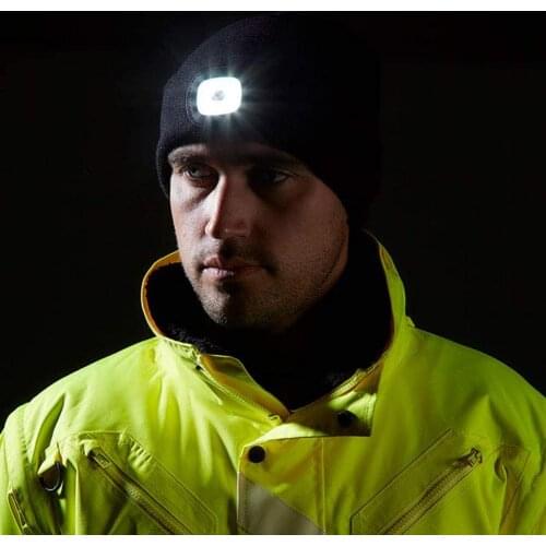 LED Lamp Cap Soft Lightweight Winter Warm Hat For Outdoor Hunting Hiking Climbing Camping Skiing Fishing For Men Women Dropship
