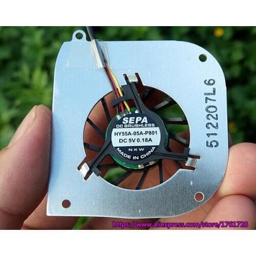 Brand new and original notebook fan HY55A-05A-P801 5V 0.18A 3wires brushless fan