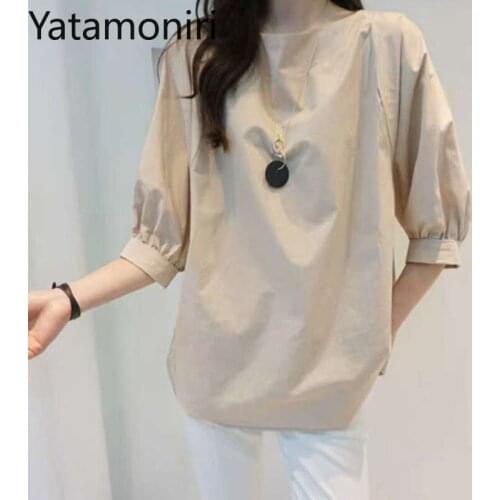 Блузки с коротким рукавом YATAMONIRI China At AliExpress