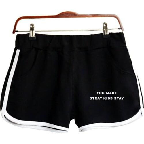 Kpop Stray Their World Tour District 9 Unlock 2D Print Women Shorts Harajuku Ladies Hot Sale Sexy Kawaii Shorts Casual 2020