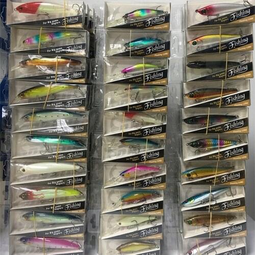 Mixed Lots of 30pcs 8cm 9cm 11cm Minnow Pencil Hard Fishing Lures Multi Colors