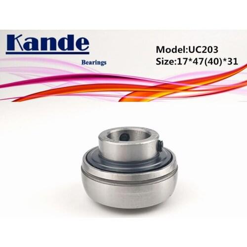 1pc UC 203 OD: 47mm 17x47x31mm 1pc UC203 OD: 40mm 17x40x31mm pillow block spherical bearing UC203 Kande