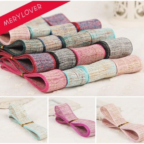 10meters 25mm Colour Linen Ribbon DIY handmade materials,Gift Craft Packing Accessories,wedding gift Decoration supplies ribbon