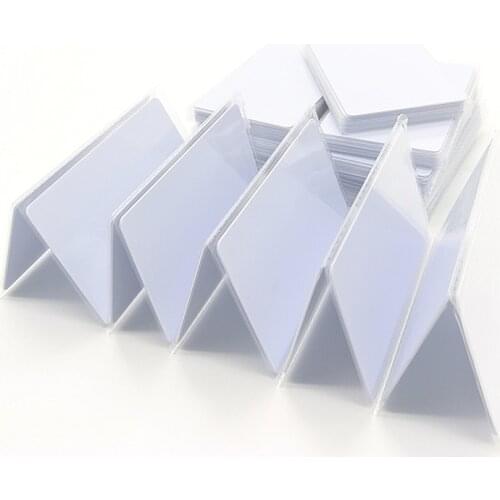 100pcs/Lot 13.56MHz RFID Card NFC Cards ISO14443A MF S50 Re-writable Proximity Smart Card 0.8mm Thin For Access Control