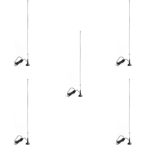 Artudatech 5Pcs UT108 BNC Magnet Antenna VHF UHF For Kenwood TK100 TK200 For Icom IC-V8 IC-V82 Radio