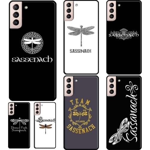 Outlander Sassenach Dragonfly Phone Case For Samsung Galaxy S21 S20 Ultra Note 20 Note 10 S8 S9 S10 Plus S20 FE Cover