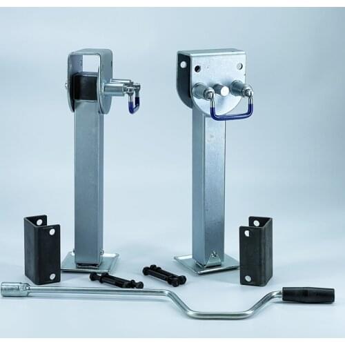 Stabilser Legs Drop Down With Plate 440mm Caravan parking legs capacity 2000kgs per leg Camping RV Trailer, prop stands