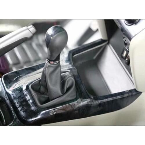 For Honda Civic 2012-2014 1PC Wood ABS Chrome Car Gear Shift Knob Panel/Water Cup Frame Cover Trim Cover Trim Car Styling
