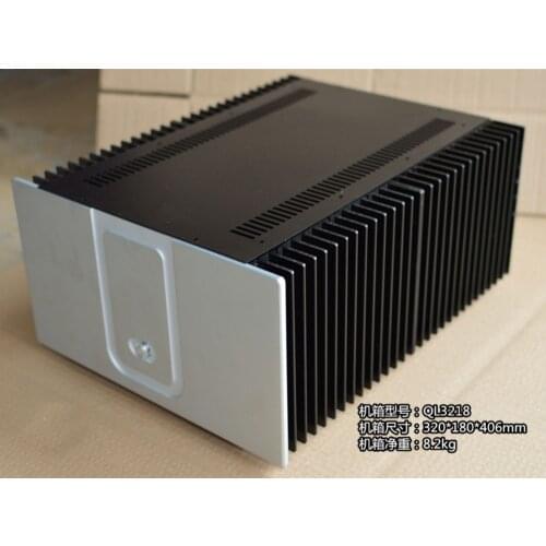 Amplifier chassis Preamplifier case AMP EnclosureDIY box aluminum panel + iron boday(320 *180*406mm)