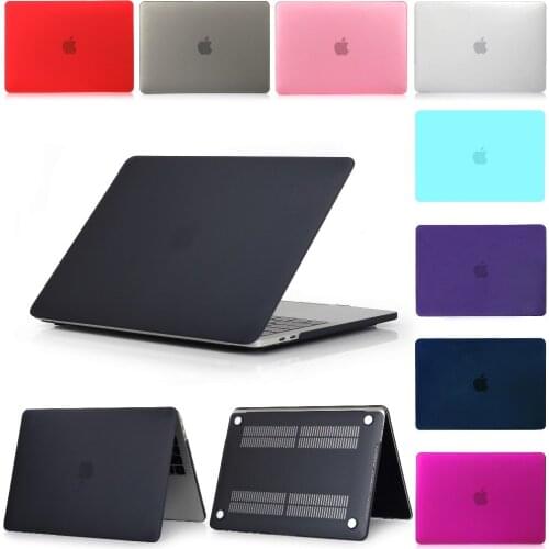 Crystal / Matte Laptop Hard Cover Case For MacBook Air Pro Retina Touch Bar & ID 11 12 13 14 15 16 inchs A2179 + Keyborad Cover
