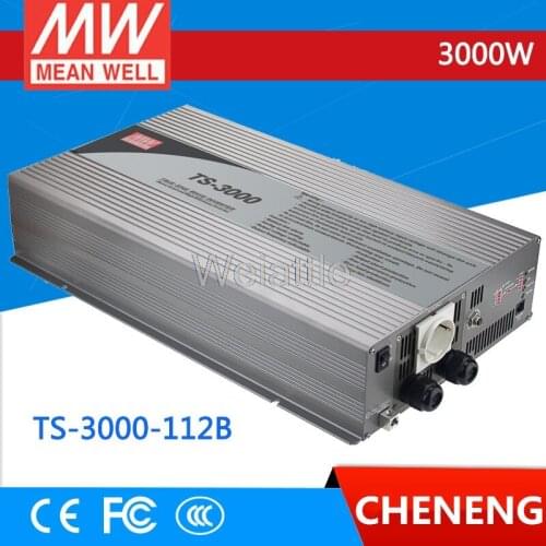 MEAN WELL original TS-3000-112B EUROPE Standard 110V meanwell TS-3000 3000W True Sine Wave DC-AC Power Inverter