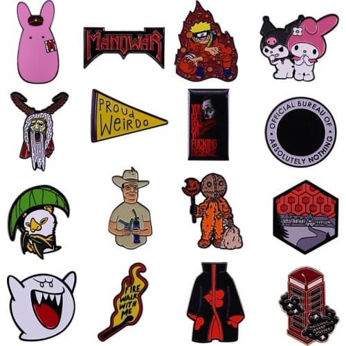 Cute Anime Movies TV Enamel Pins Collect Cloud Metal Cartoon Brooch Backpack Hat Bag Collar Lapel Badges Fashion Jewelry Gifts