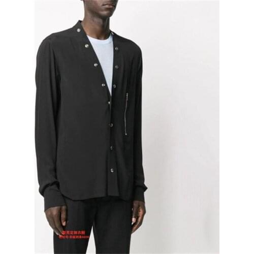 S-6XL!Plus-size mens shirts !!!2020! New style mens loose shirt European and American style shirt Custom mens clothing